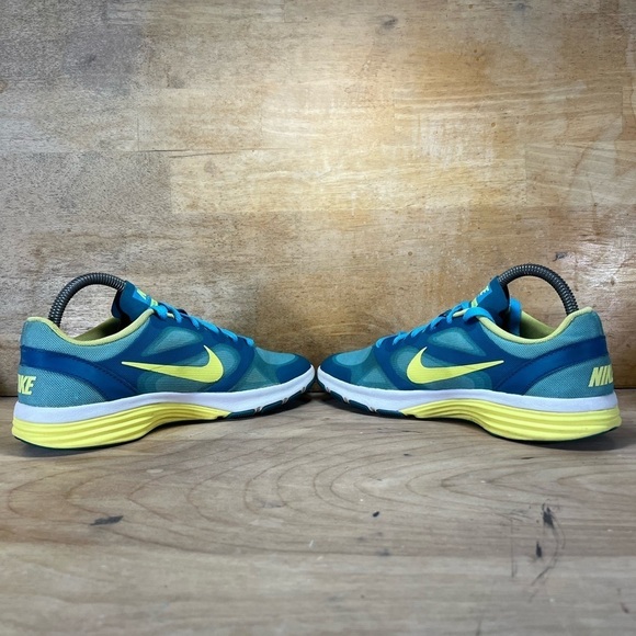 Nike Dual Fusion TR Womens Size 8 Running Shoes Sneakers Blue Teal/Yellow - Picture 5 of 8